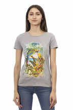 Trussardi Action Gray Cotton Women T-Shirt - Zeiniez