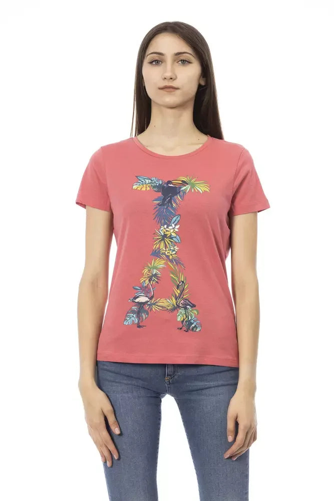 Trussardi Action Fuchsia Cotton Tops & T-Shirt - Zeiniez