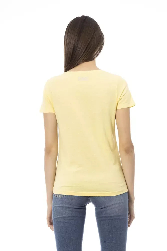 Trussardi Action Yellow Cotton Women T-Shirt - Zeiniez