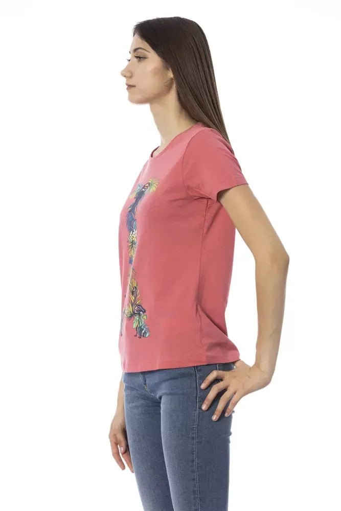 Trussardi Action Fuchsia Cotton Tops & T-Shirt - Zeiniez