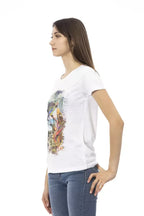 Trussardi Action White Cotton Women T-Shirt - Zeiniez