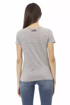 Trussardi Action Gray Cotton Women T-Shirt - Zeiniez