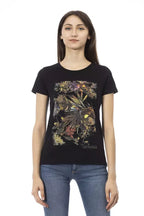 Trussardi Action Black Cotton Women T-Shirt - Zeiniez