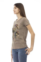 Trussardi Action Brown Cotton Women T-Shirt - Zeiniez