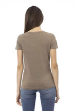 Trussardi Action Brown Cotton Women T-Shirt - Zeiniez