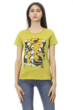 Trussardi Action Green Cotton Women T-Shirt - Zeiniez
