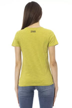 Trussardi Action Green Cotton Women T-Shirt - Zeiniez