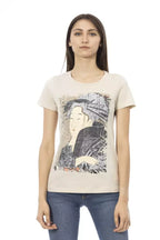 Trussardi Action Beige Cotton Women T-Shirt - Zeiniez
