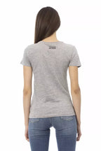 Trussardi Action Gray Cotton Women T-Shirt - Zeiniez