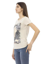 Trussardi Action Beige Cotton Women T-Shirt - Zeiniez