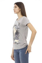 Trussardi Action Gray Cotton Women T-Shirt - Zeiniez