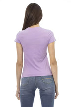Trussardi Action Purple Cotton Women T-Shirt - Zeiniez