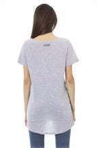 Trussardi Action Gray Cotton Women T-Shirt - Zeiniez