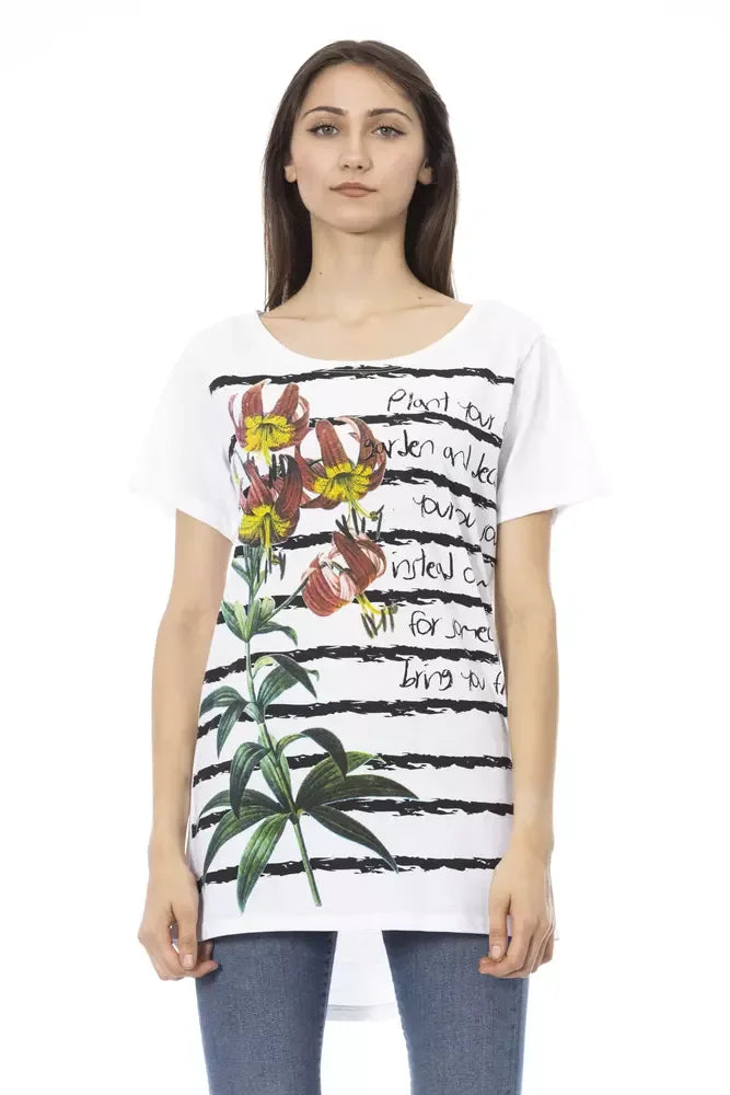 Trussardi Action White Cotton Women T-Shirt - Zeiniez
