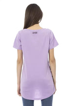 Trussardi Action Purple Cotton Women T-Shirt - Zeiniez
