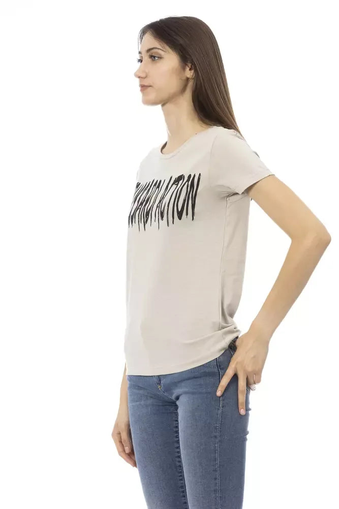 Trussardi Action Beige Cotton Women T-Shirt - Zeiniez