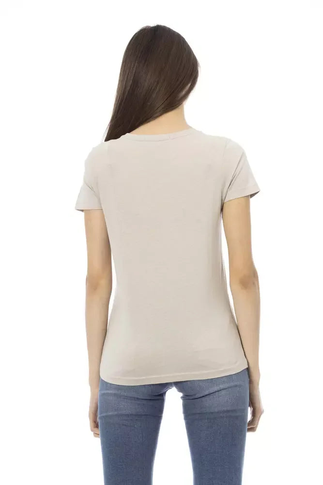 Trussardi Action Beige Cotton Women T-Shirt - Zeiniez