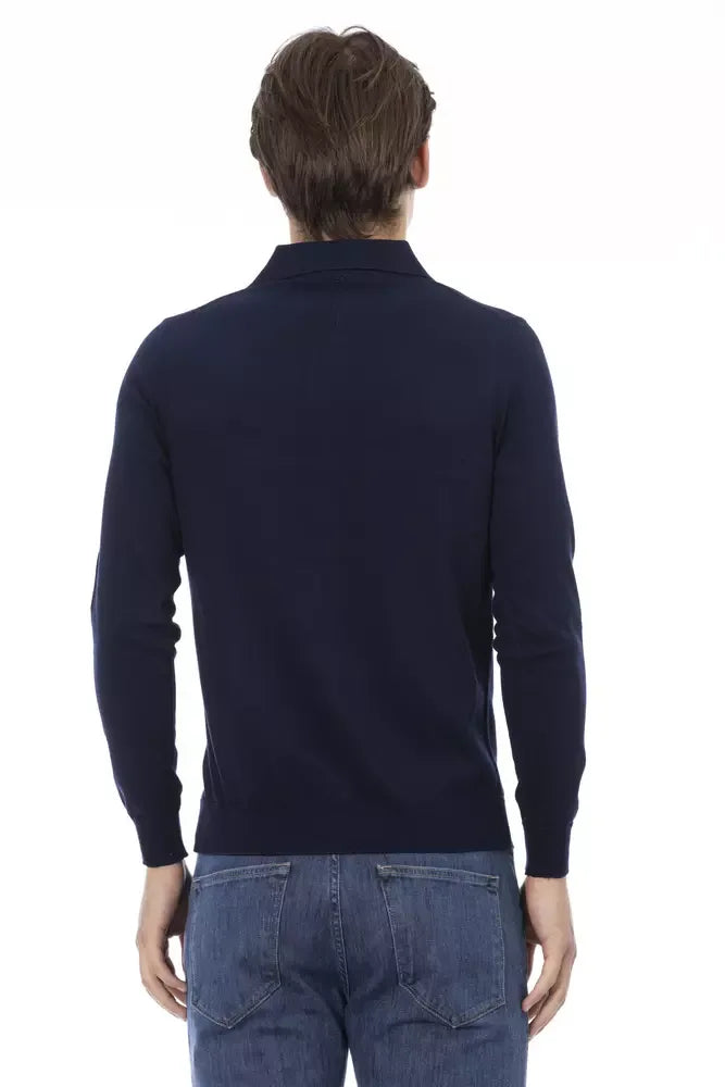 Baldinini Trend Blue Cotton Men Shirt - Zeiniez