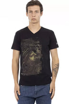 Trussardi Action Black Cotton Men's T-Shirt - Zeiniez