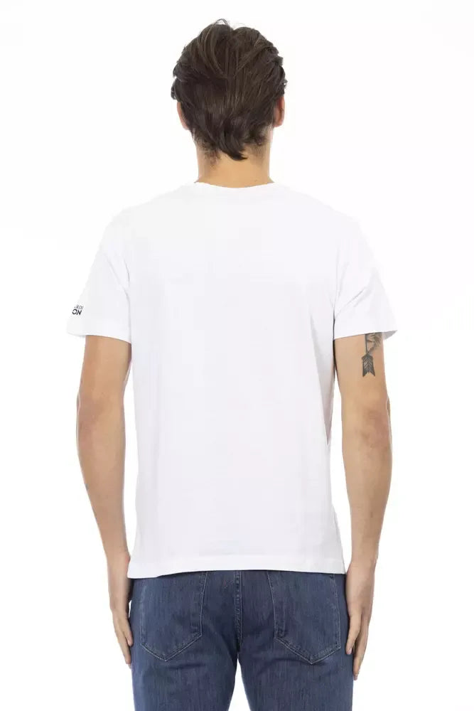 Trussardi Action White Cotton Men's T-Shirt - Zeiniez