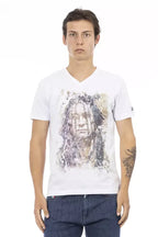 Trussardi Action White Cotton Men T-Shirt - Zeiniez