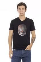 Trussardi Action Black Cotton Men T-Shirt - Zeiniez
