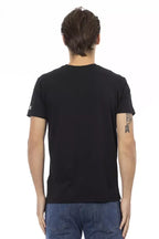 Trussardi Action Black Cotton Men T-Shirt - Zeiniez