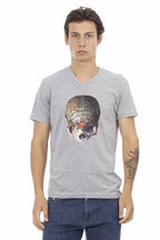 Trussardi Action Gray Cotton Men's T-Shirt - Zeiniez