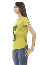Trussardi Action Green Cotton Women T-Shirt - Zeiniez