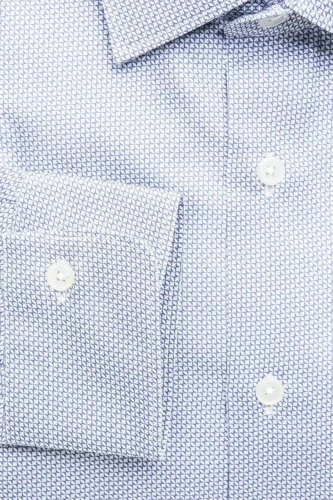 Robert Friedman Light Blue Cotton Men Shirt - Zeiniez
