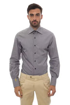 Billionaire Italian Couture Black Cotton Men Shirt - Zeiniez