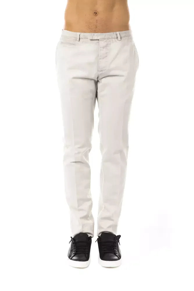 Uominitaliani Gray Cotton Men Pant - Zeiniez