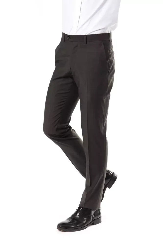 Uominitaliani Gray Wool Men's Suit Pant - Zeiniez