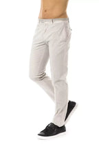 Uominitaliani Gray Cotton Men Pant - Zeiniez