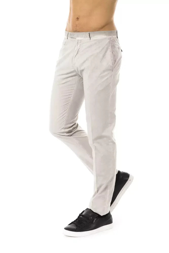 Uominitaliani Gray Cotton Men Pant - Zeiniez