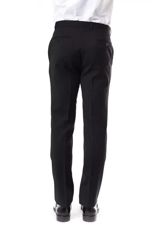 Uominitaliani Gray Wool Men's Suit Pants - Zeiniez