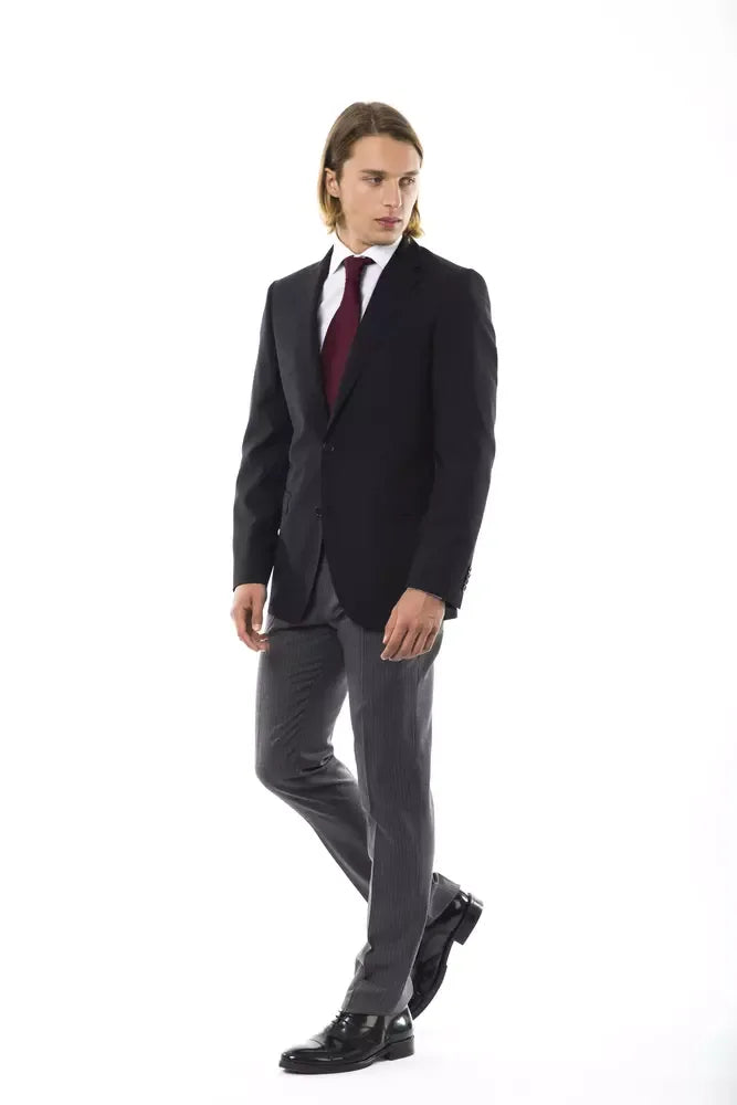 Uominitaliani Black Wool Men's Blazer - Zeiniez
