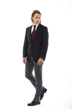 Uominitaliani Black Wool Men's Blazer - Zeiniez