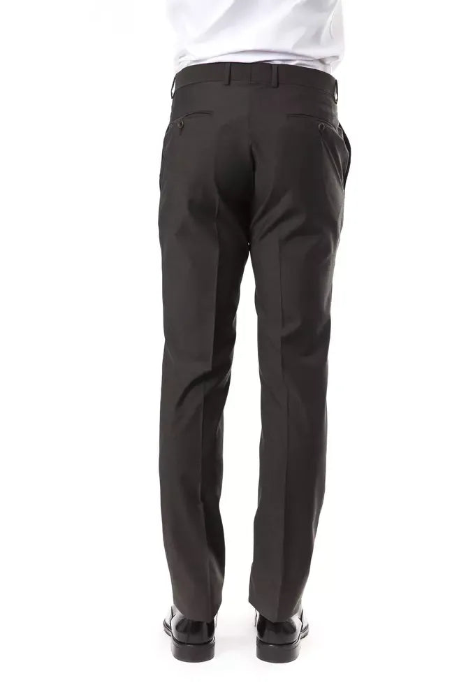 Uominitaliani Gray Wool Men's Suit Pant - Zeiniez