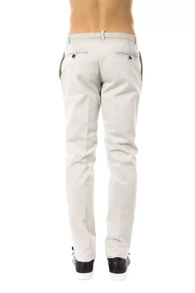 Uominitaliani Gray Cotton Men Pant - Zeiniez