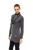 Montana Blu Gray Wool Women Sweater - Zeiniez