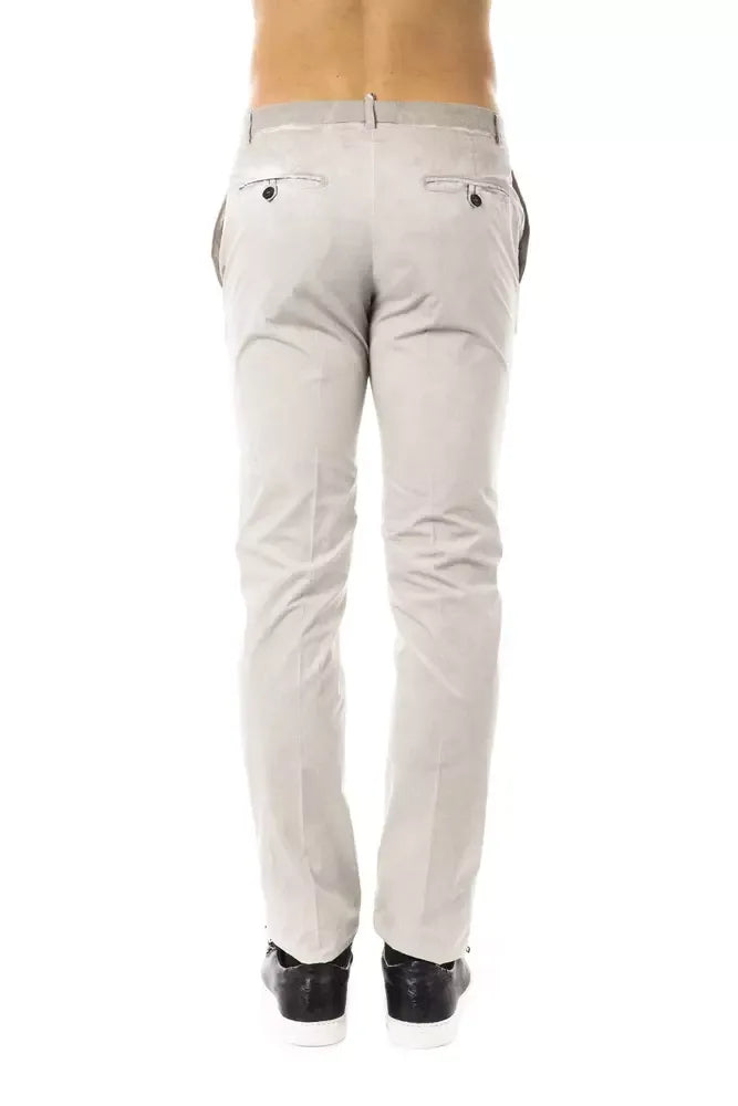 Uominitaliani Gray Cotton Men Pant - Zeiniez