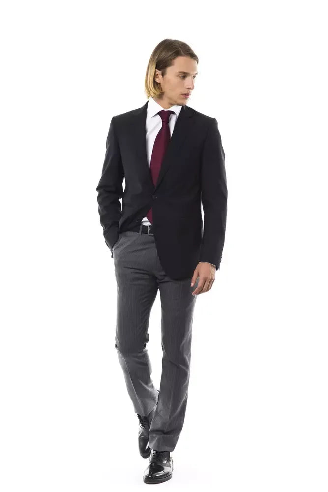 Uominitaliani Black Wool Men's Blazer - Zeiniez