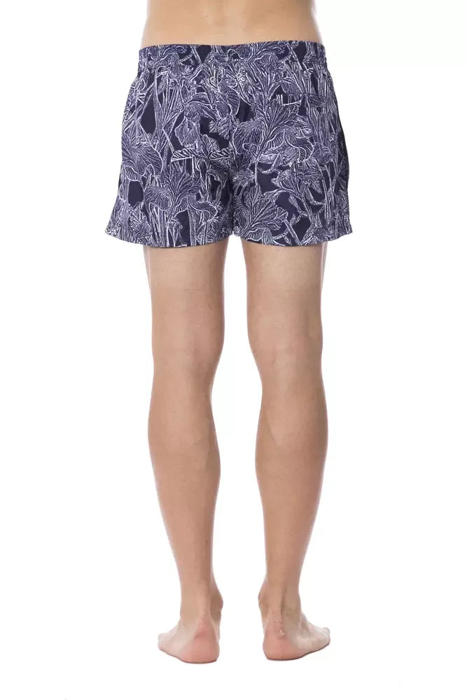 Roberto Cavalli Sport Blue Polyester Men's Swimwear - Zeiniez