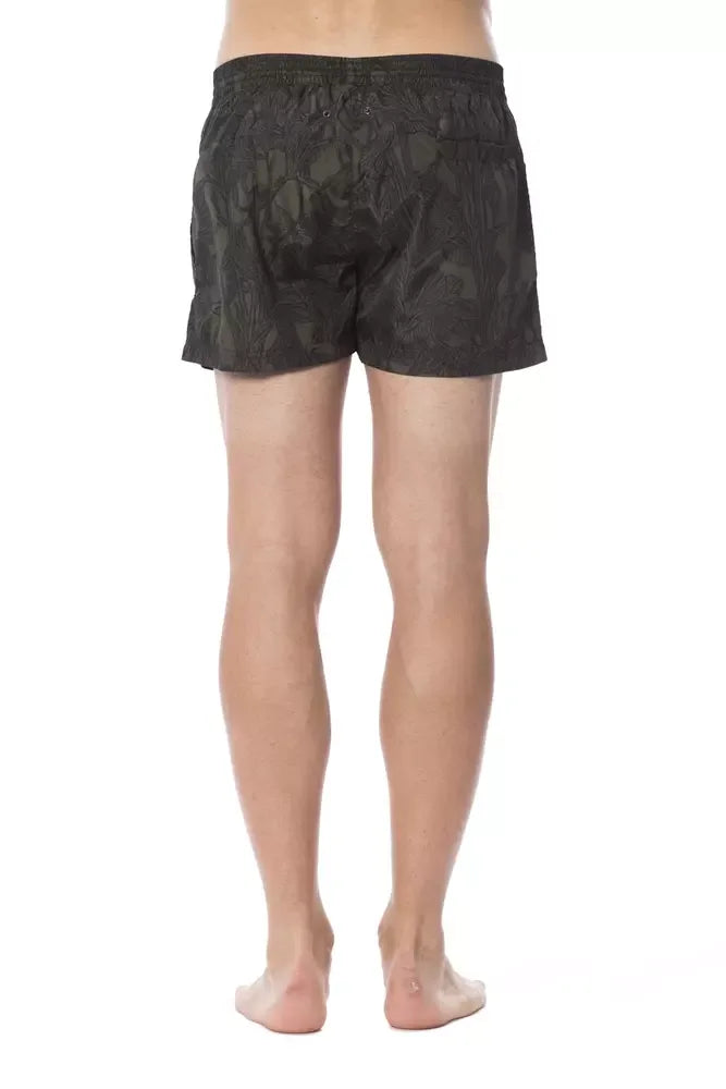 Roberto Cavalli Sport Army Polyester Men's Swimwear - Zeiniez