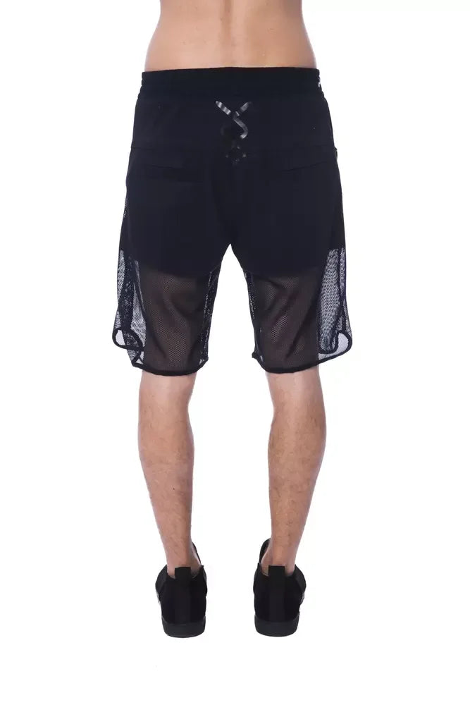 Nicolo Tonetto Black Polyester Men Short - Zeiniez