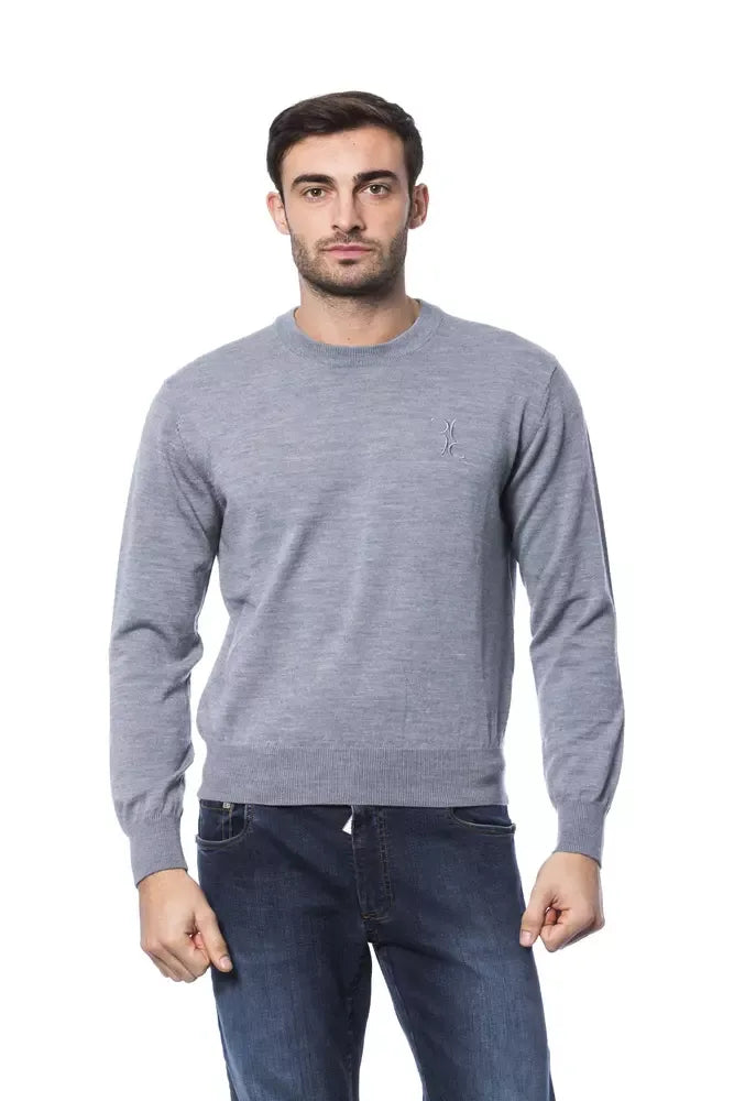 Billionaire Italian Couture Gray Merino Wool Men Sweater - Zeiniez