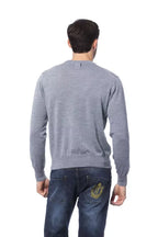 Billionaire Italian Couture Gray Merino Wool Men Sweater - Zeiniez