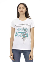 Trussardi Action White Cotton T-Shirt - Zeiniez