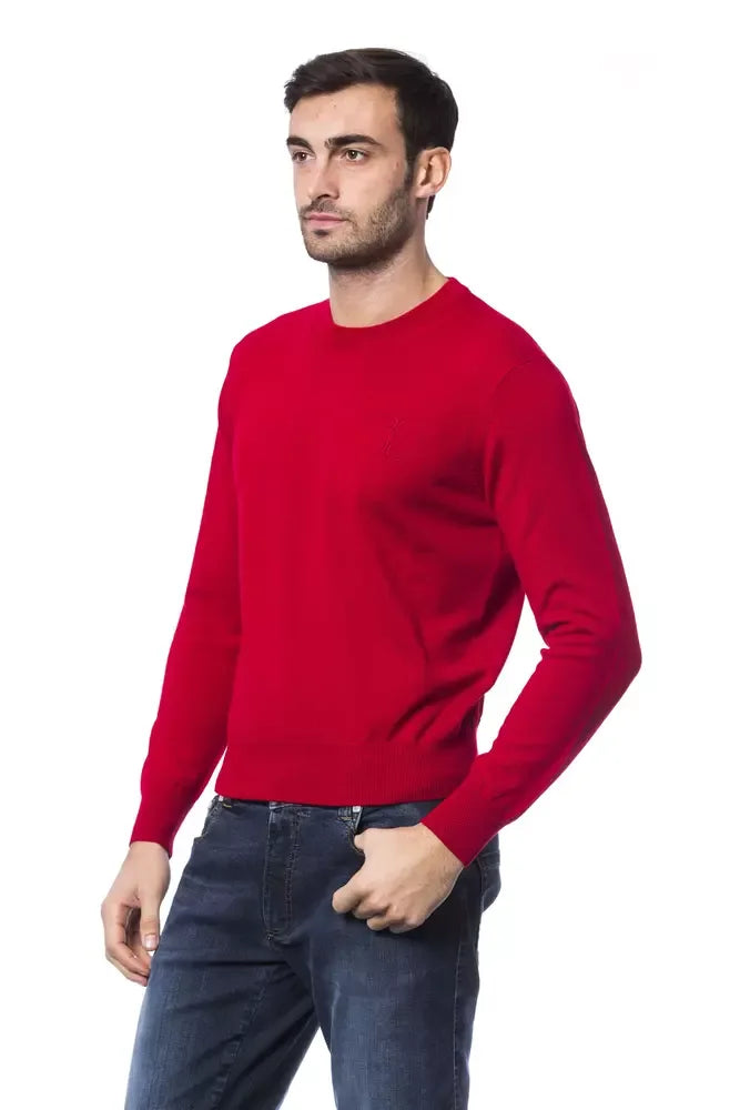 Billionaire Italian Couture Red Merino Wool Men Sweater - Zeiniez